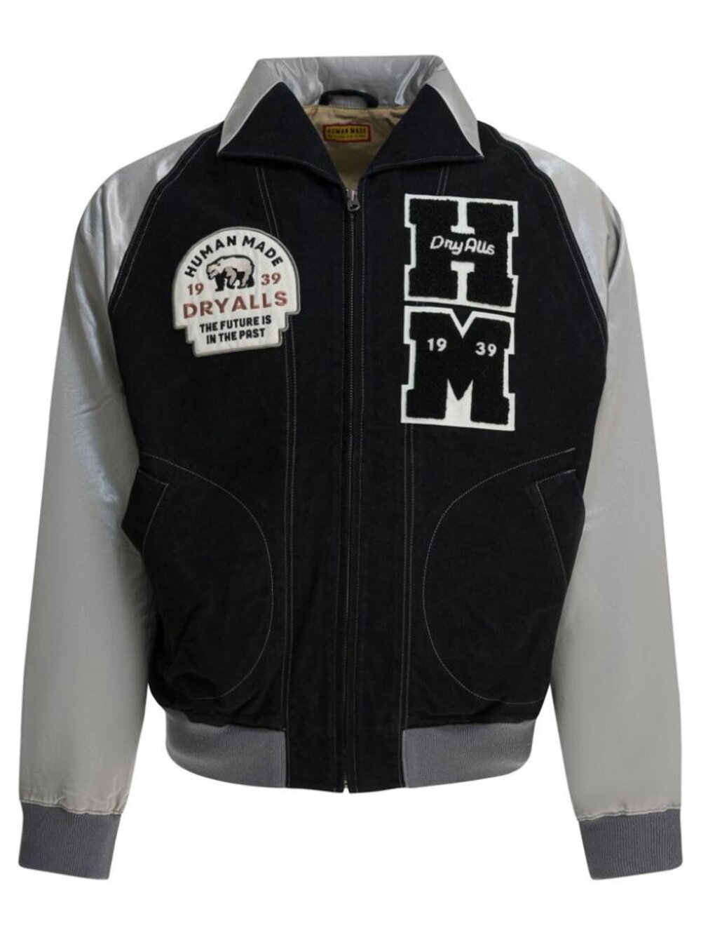 Human Made Satin Varsity Bomber Jacket Tag Size S Men
